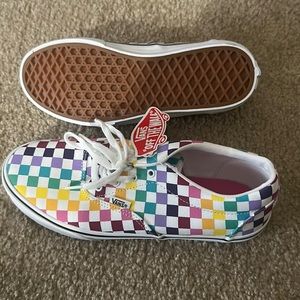 Brand new multicolored vans!!!